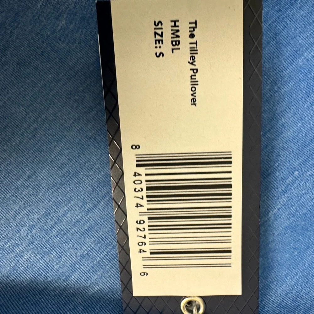 Tilley Blue Performance Hoodie Quarter Zip - Picture 3 of 11